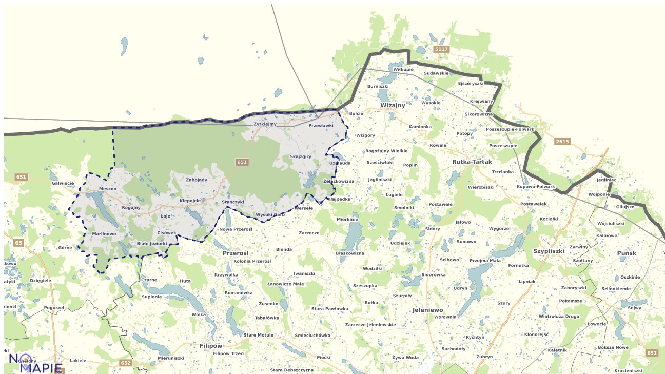 Mapa Geoportal Dubeninki